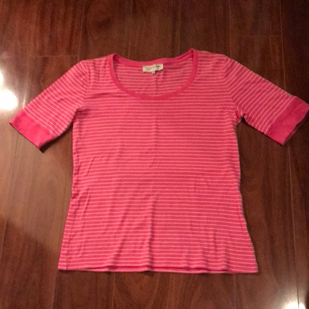 Jones New York Pink Striped Women's Top